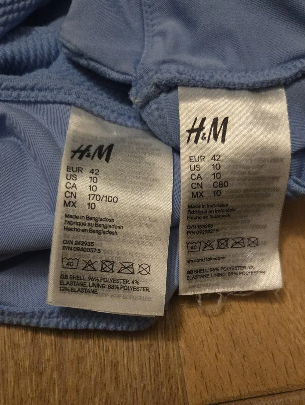 H&M sky blue